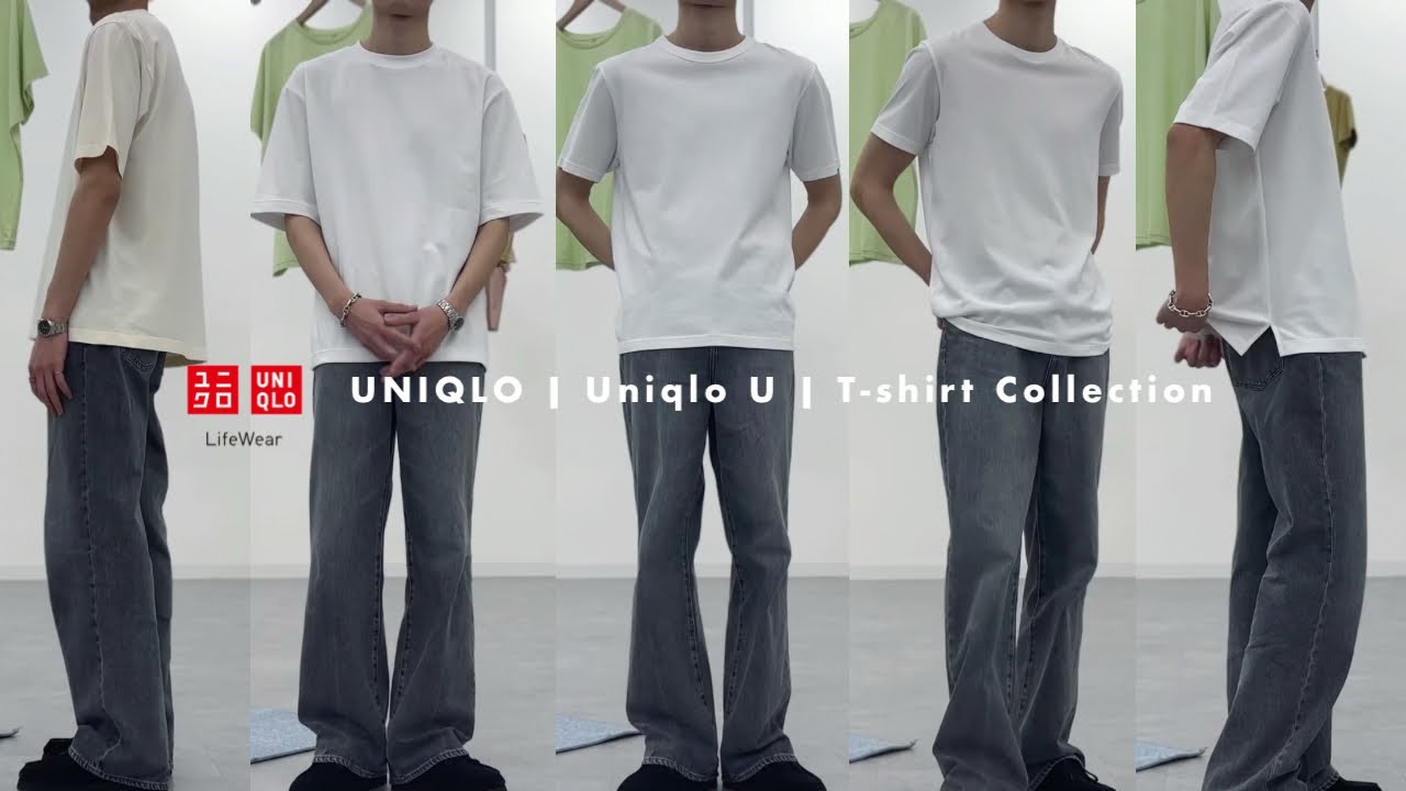 ［UNIQLO］夏に向けてユニクロ白Tシャツ7型着比べてみた。in 着心地Tシャツスタジオ
