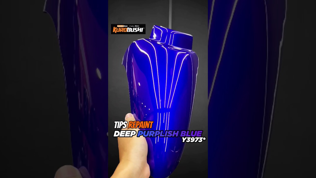 Repaint warna unik biru keunguan! #samuraipaint #motorcycle #viral