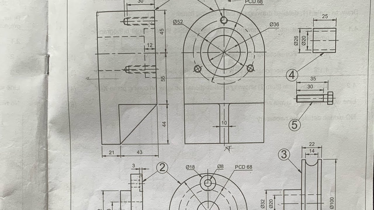 Assembly Drawing N3 Part 1️⃣