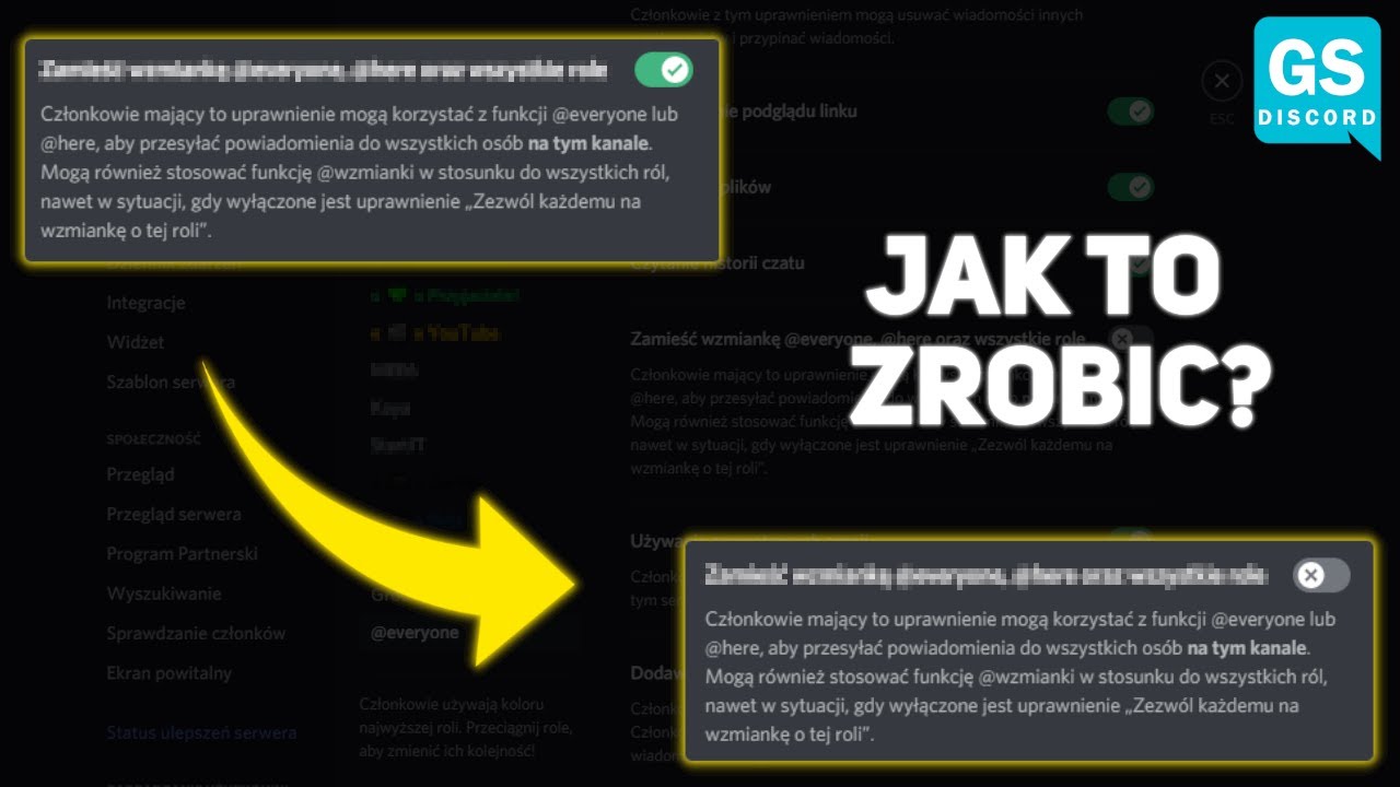 JAK WYŁĄCZYĆ PINGOWANIE @EVERYONE | HOW TO DISABLE @everyone @here