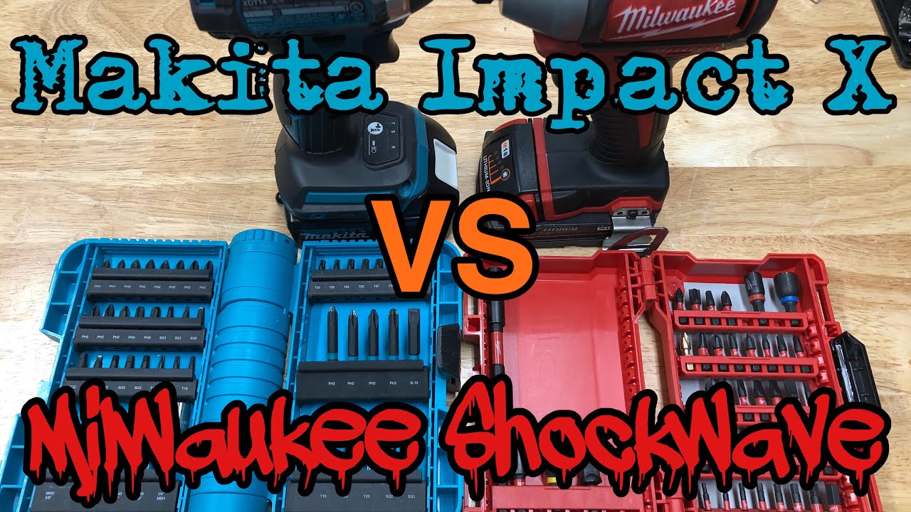Makita Impact X vs Milwaukee Shockwave Impact Bits