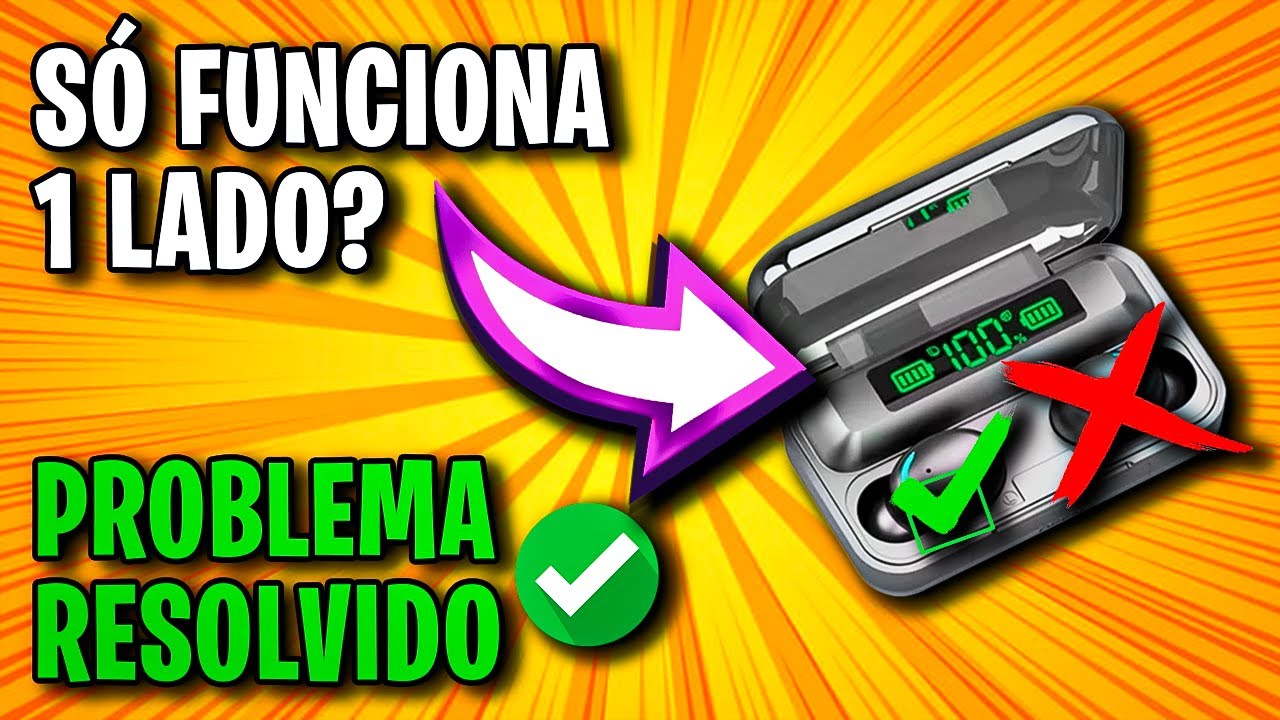 Fone Bluetooth Tws F9-5 só funciona um lado? Não sincroniza? Aprenda como resolver✅