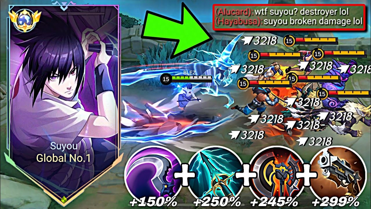SUYOU TOP SUPREME BEST FULL DAMAGE BUILD TO DOMINATE AGAINST OP HEROES META IN SOLO RANK!! - MLBB