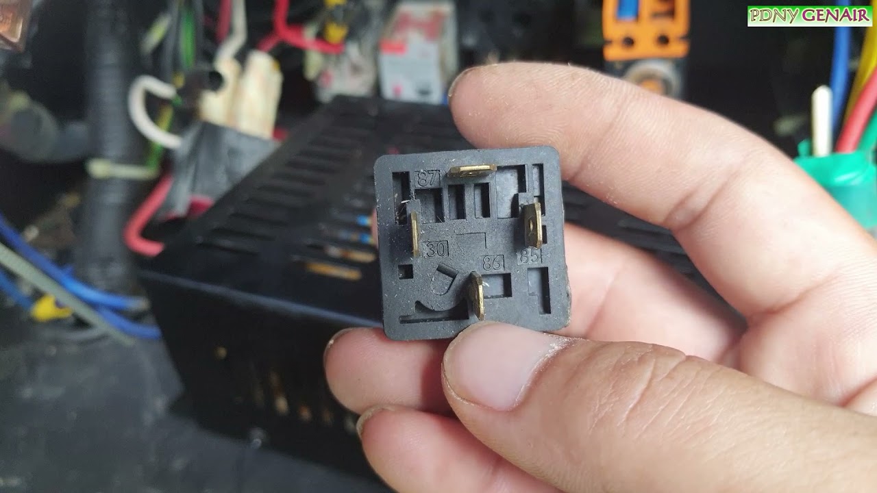 CHI TIẾT ĐẤU NỐI RELEY 5 CHÂN 12V DC ỨNG DỤNG TẮT MÁY ISUZU 8KVA/ĐẤU NỐI CÔNG TẮC DẦU/PDNYGenAir