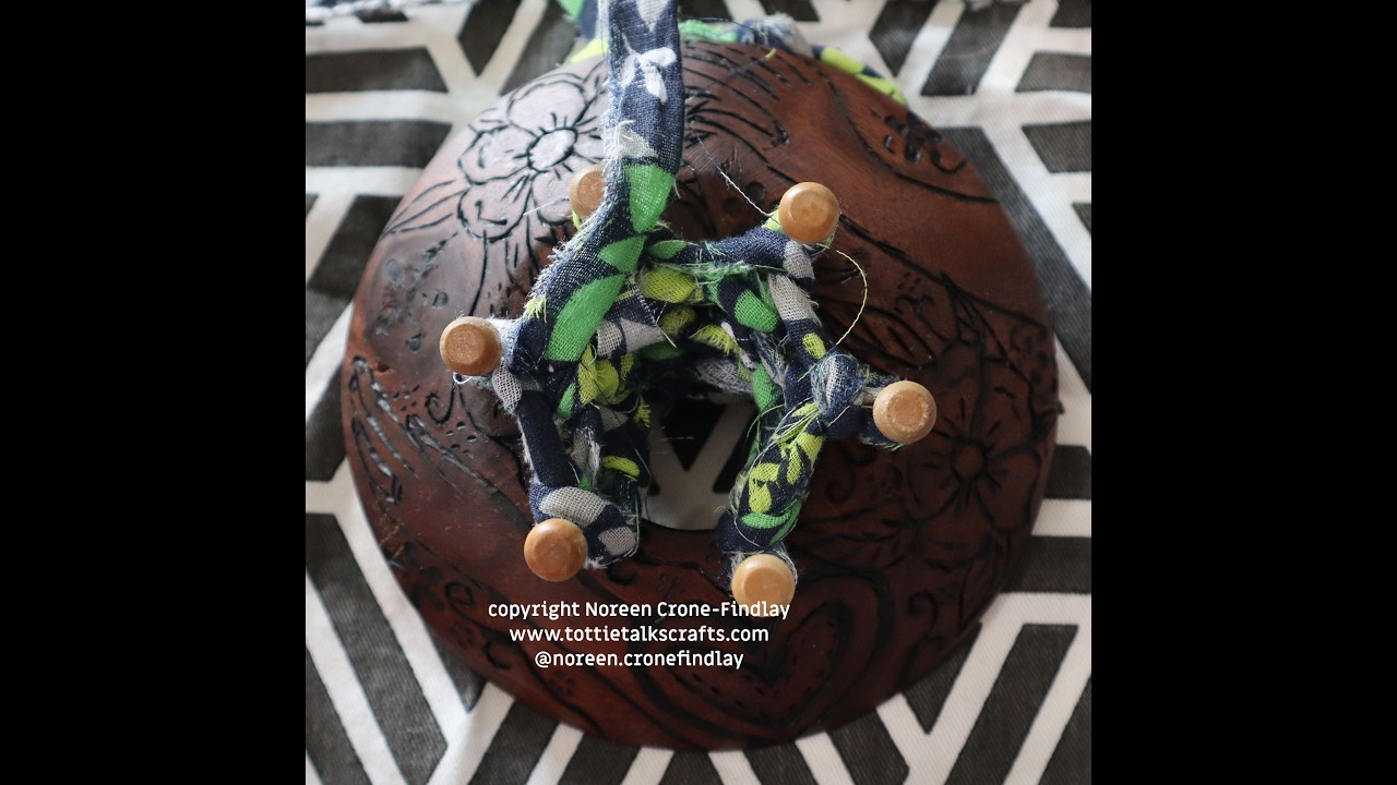 Hints and tips for Spool Knitting with Fabric Strips by Noreen Crone-Findlay