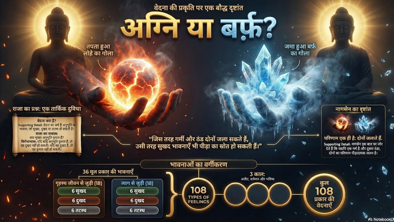 क्या सुख भी पाप हो सकता है? सुख, दुःख और 108 भावनाएं गर्म लोहे और ठंडी बर्फ का उदाहरण EP43 Miil2.2.5