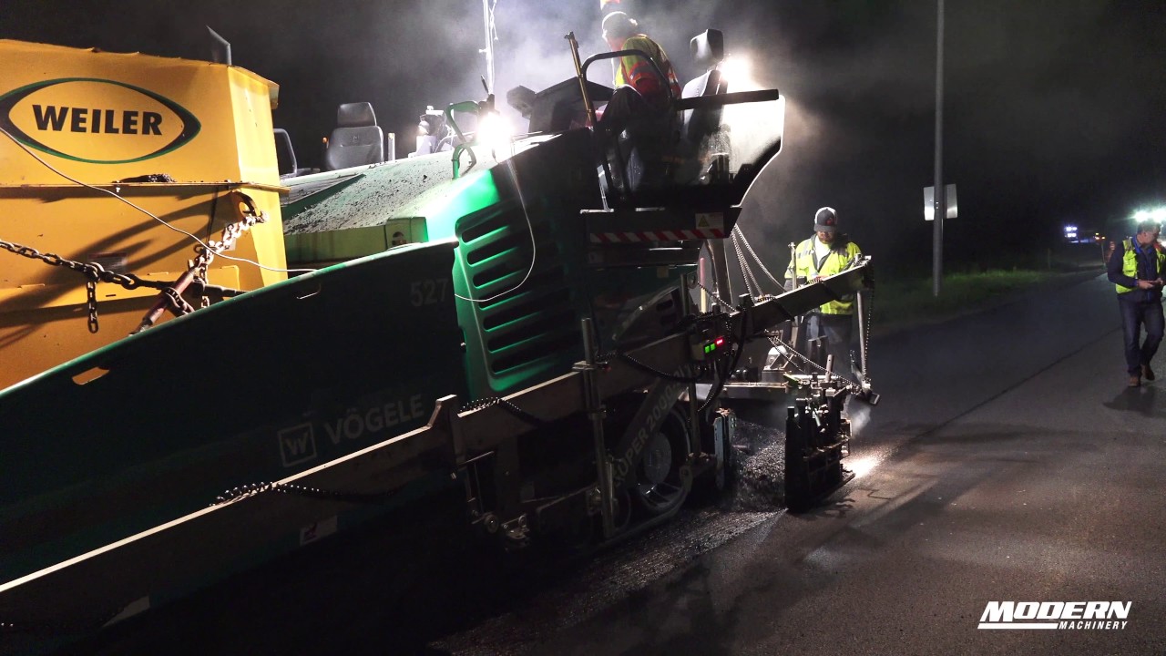 Modern Machinery - Poe Asphalt Paving, Inc. - V&ouml;gele Super 2000-3i Paver