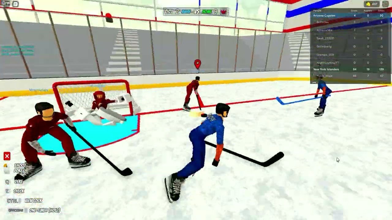 Roblox : Realistic Hockey 5V5 Gameplay 🏒 #roblox #hockey 