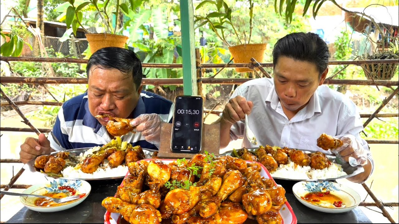 Cuộc Thi Tốc Độ Ăn 4 Ký Cơm Đùi Gà Rô Ti, Chưa Từng Thấy Cảnh Này | ATĐQ