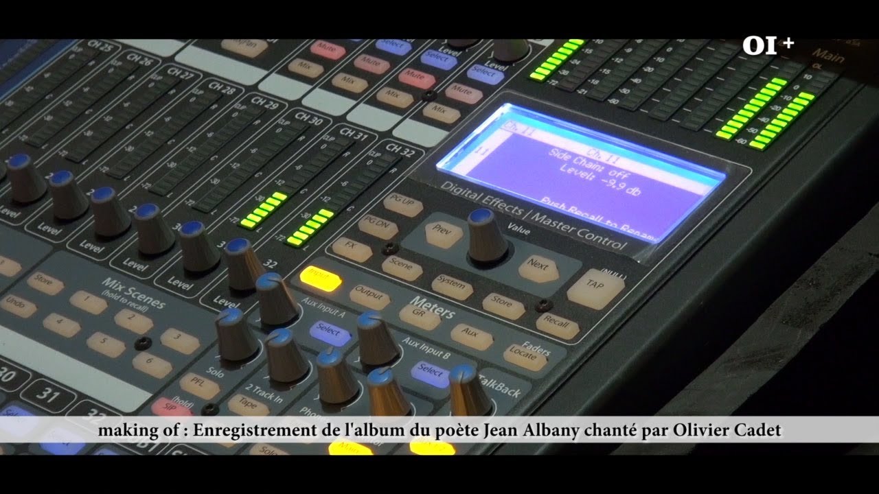 making of : Enregistrement de l'album du poète Jean Albany chanté par Olivier Cadet