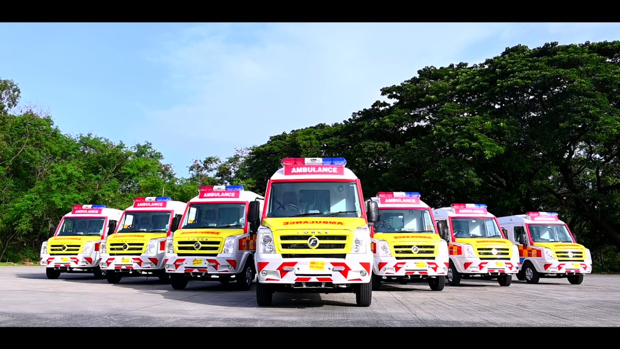 Force Traveller for Bajaj Allianz General Insurance Company Ltd - Ambulance that India Trusts