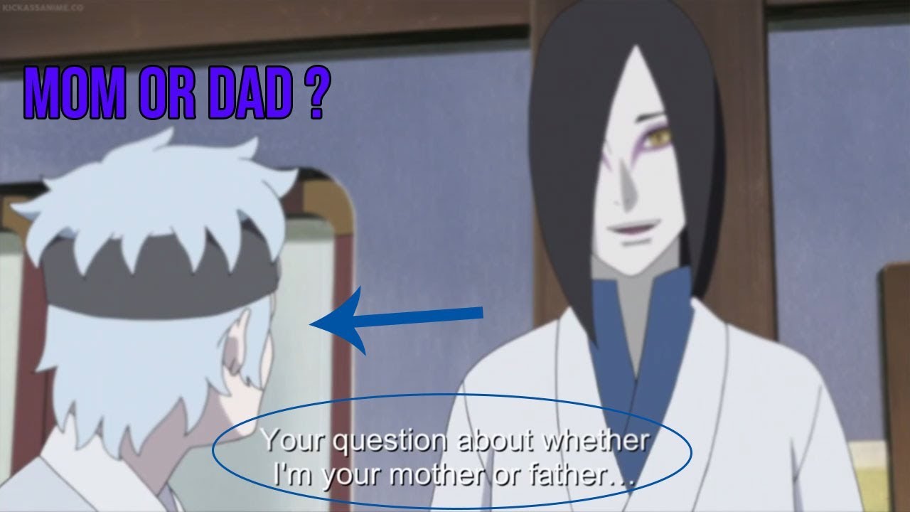 DAD or MOM - Orochimaru answers to Mitsuki