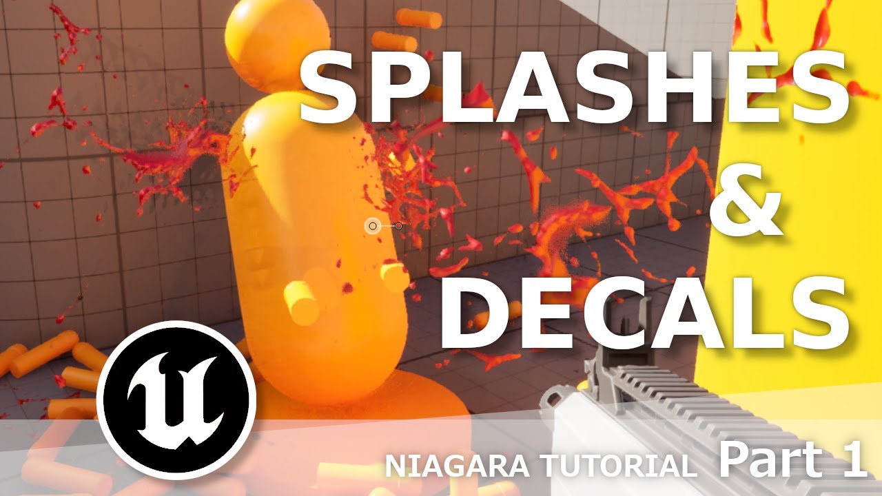 UE5: Создание брызг и декалей с нуля с помощью Niagara (спрайты, декали) — Часть 1