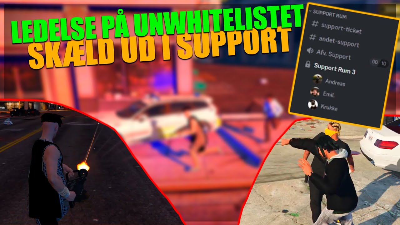 SPAWNER VÅBEN = TERROR I MIDTBY *SKÆLD UD I SUPPORT* | FiveM Dansk