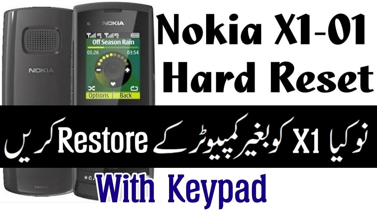 Nokia X1-01 Hard Reset With Keys Without Any Software And Without PC Security Code Unlock nokia x1