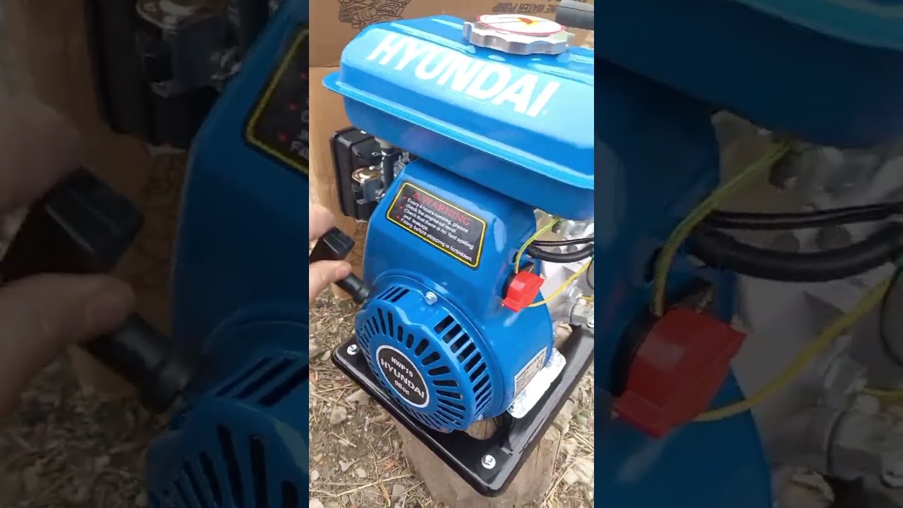 hyundai hwp15 benzinli su motoru inceleme ve kuyudan su nasıl &ccedil;ekilir