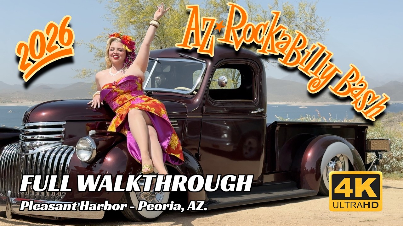 🔥AZ ROCKABILLY BASH 2026🔥  HOT RODS, CUSTOMS RAT RODS | FULL CAR SHOW WALKTHROUGH | IN STUNNING 4K!!