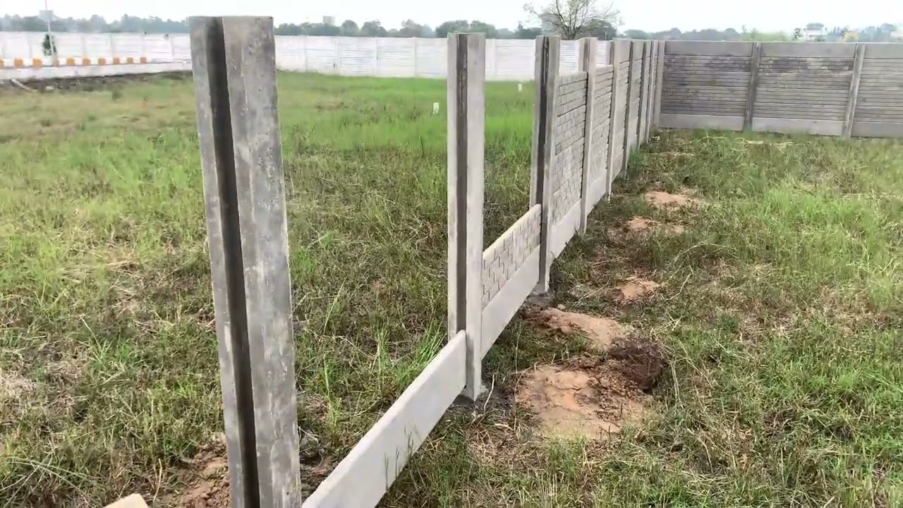 Concrete Fence Wall Design | Cement Slab Wall