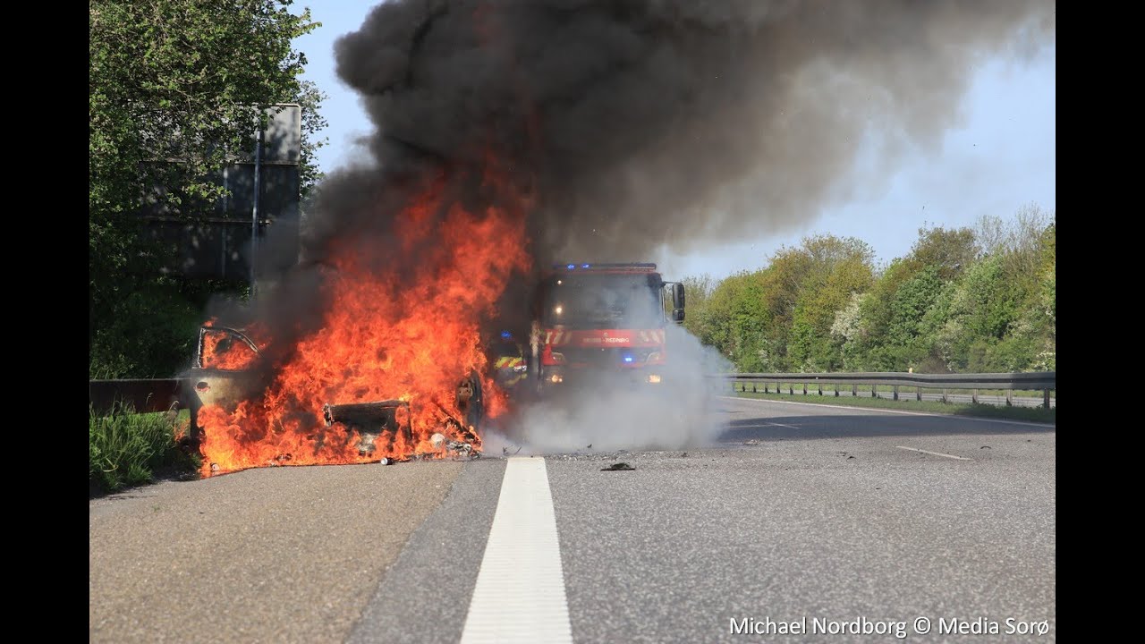 24.05.2021 Bmv udbrænder på Vestmotorvejen