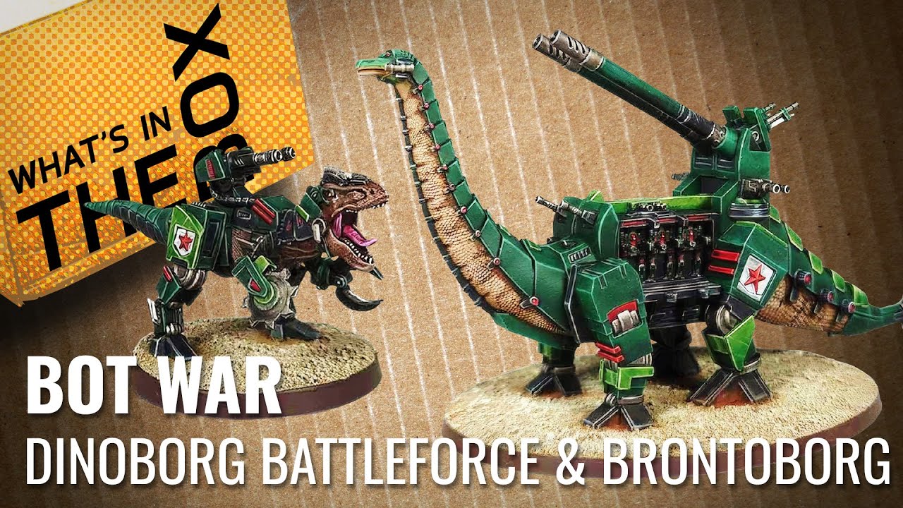 Unboxing: Bot War - Red Star Nation Dinoborg Battleforce & Brontoborg | Traders Galaxy