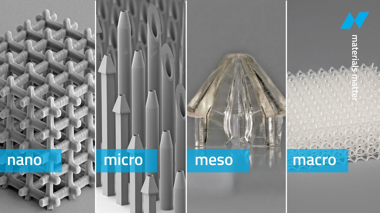 Universal photopolymers perfectly match 3D printing at different scales