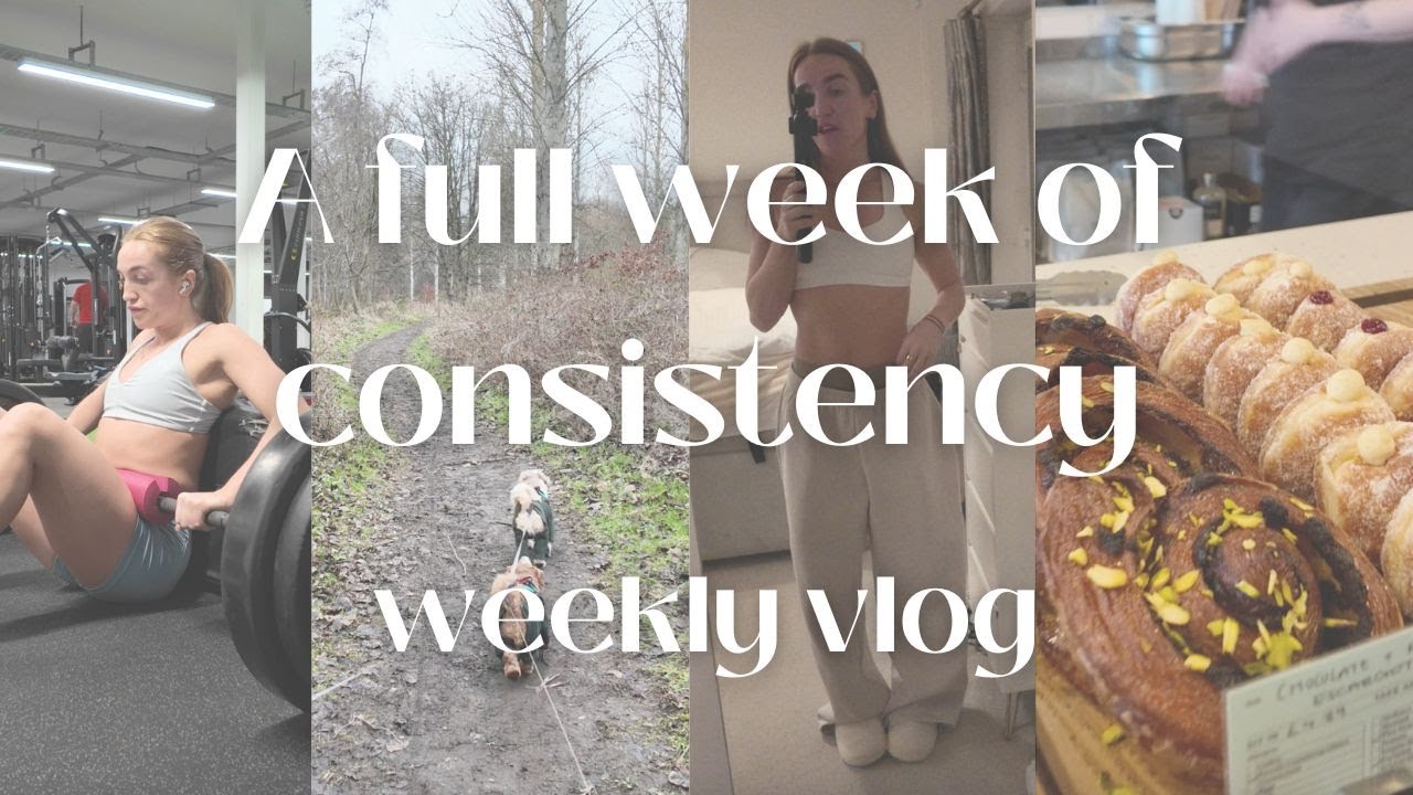 Spend a busy week with me 🫶🏽 | How I stay consistent with my training, nutrition, habits and work ✨🤍
