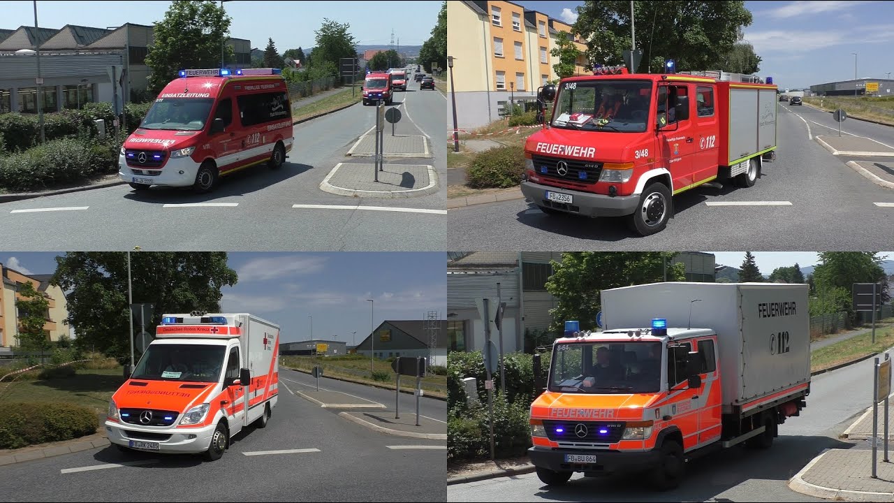 [Realeinsatz bei Übung] Einsatzfahrten in Münzenberg-Gambach