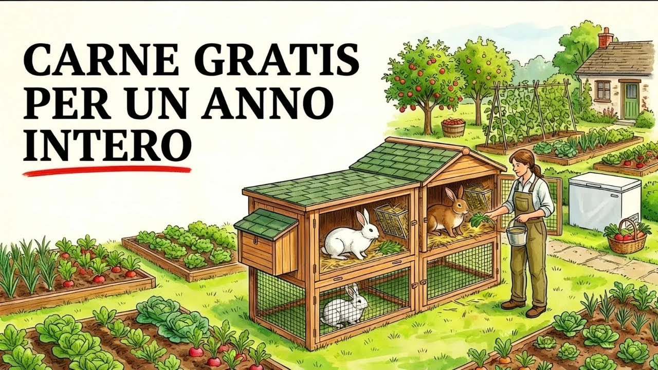 Carne Gratis Tutto l'Anno: Il Sistema con 2 Conigli da Cortile Che Nutre la Tua Famiglia