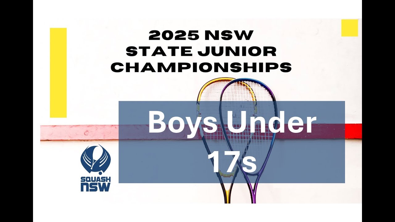 Next Gen Squash | Nathan Williamson vs Aariz Faisal at the 2025 NSW Juniors