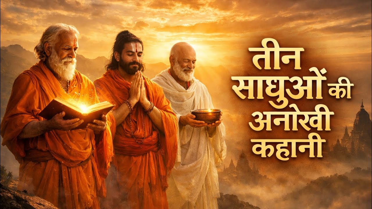 तीन साधुओं की अनोखी कहानी – ज्ञान, विश्वास और त्याग की प्रेरणादायक कहानी | Motivational Hindi Story