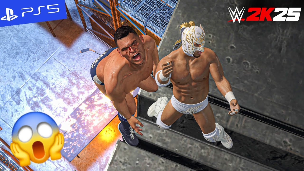 WWE 2k25 - Dragon Lee Sets Gunther Ablaze | PS5