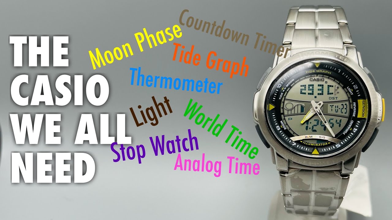 Casio AQF-100 оснащен всеми функциями, которые вам могут понадобиться
