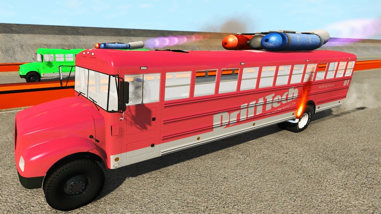 School BUS Beast MODE! Crashes - BeamNG DRIVE | CrashTherapy
