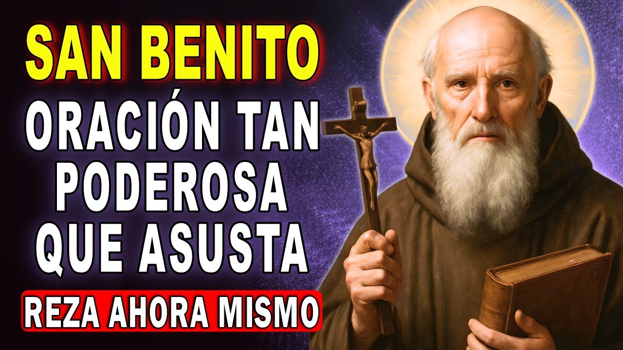 ORACIÓN A SAN BENITO ✝️ PARA ALEJAR MALAS PERSONAS, ENVIDIAS Y BRUJERÍAS 🙏