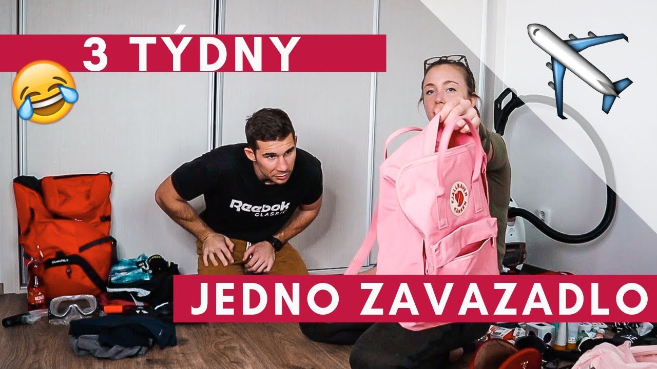 JAK SI SBALIT PŘÍRUČNÍ ZAVAZADLO NA 3 TÝDNY | Ona vs. on