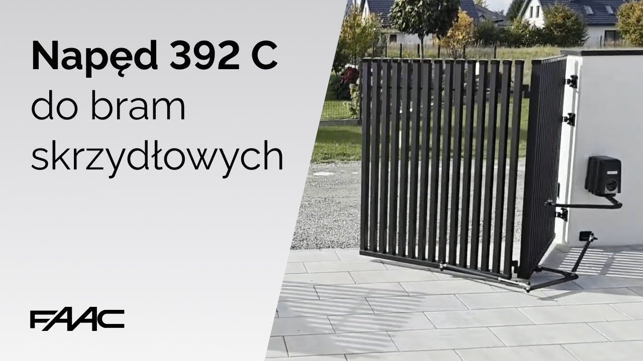 FAAC 392 C – nowoczesny napęd do bram skrzydłowych