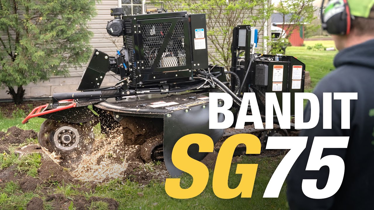 Bandit SG-75 stump grinder - 74hp hi-torque diesel, amazing perfomance & out-grinds the competition!