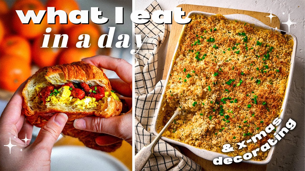What do Vegans eat at Christmas? 🎄What I Eat In a Day (warming winter meals)