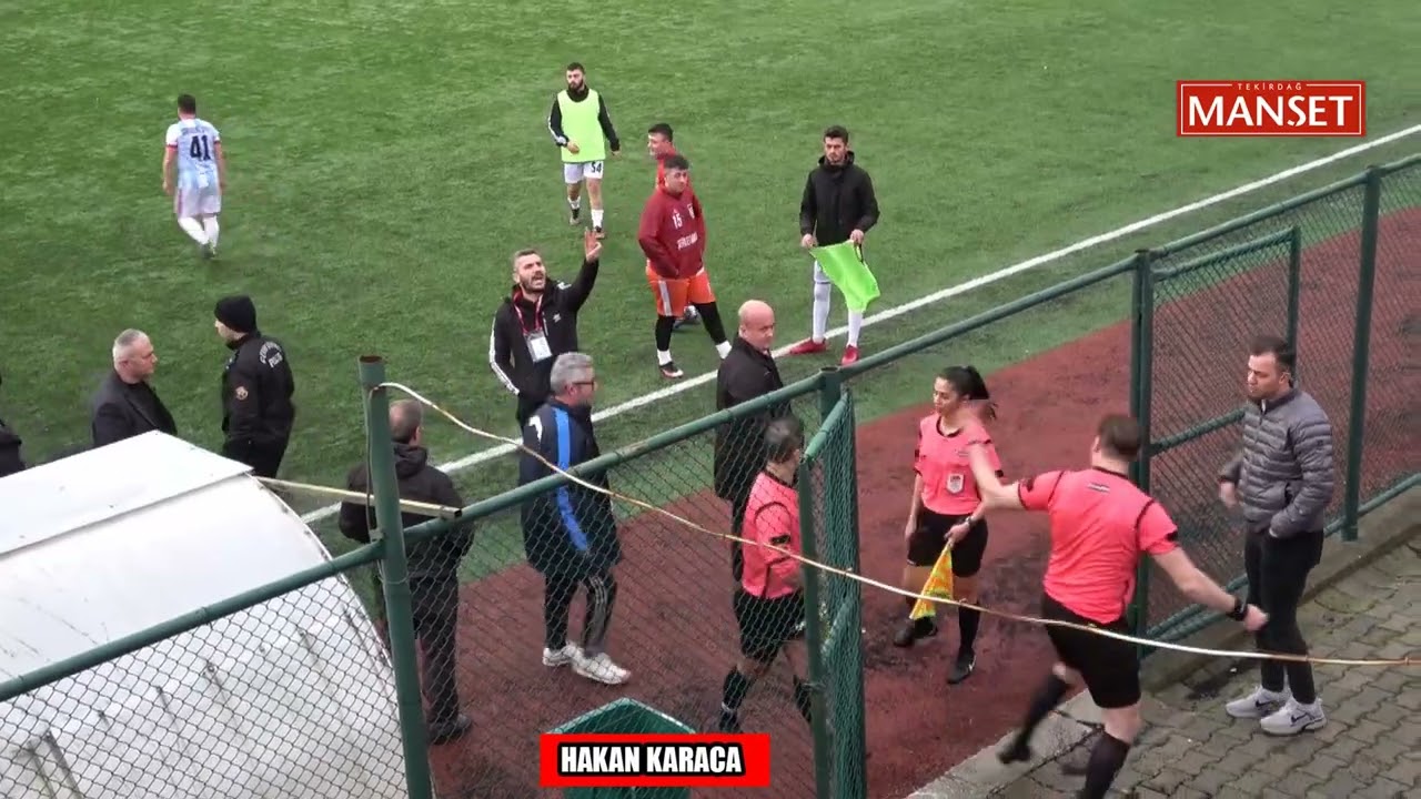 100  Yıl Spor    Karadeniz Gençlik Spor Karşılaşması Özeti Kartlar Havada Uçuştu Polis Sahaya Girdi