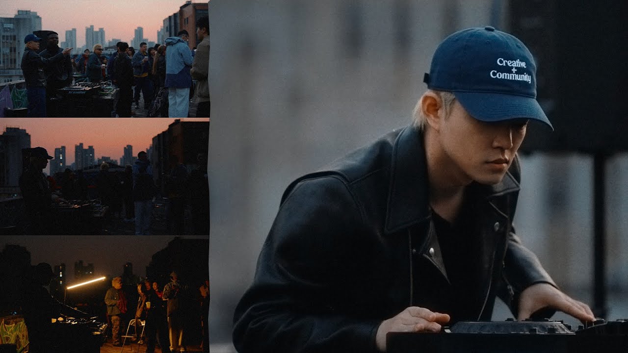 80's vibe, film grains, sunset, Shanghai.