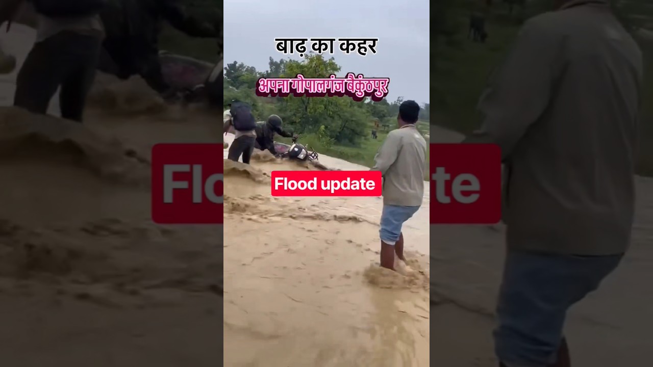 Bihar Champaran Floods Update ☔⛱️🌧️ viral