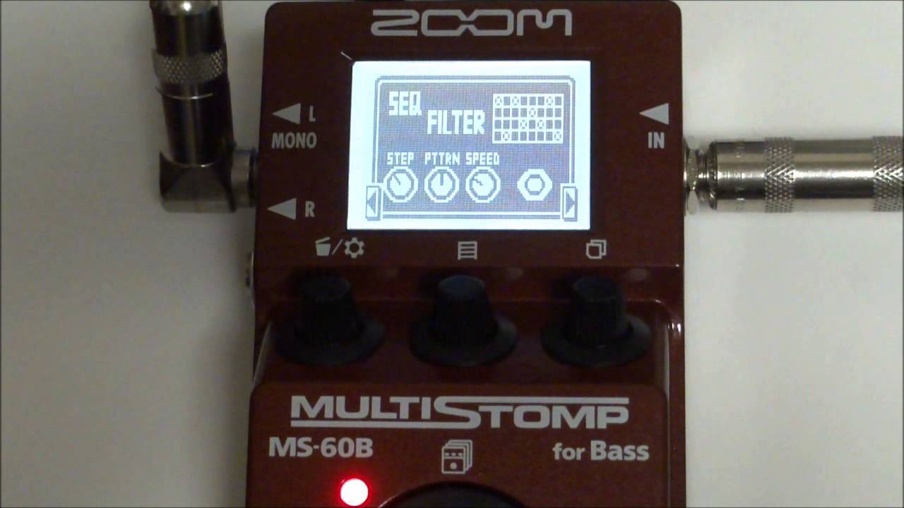 ZOOM MS-60B MULTISTOMP for Bass Patch 21 to 30 TEST