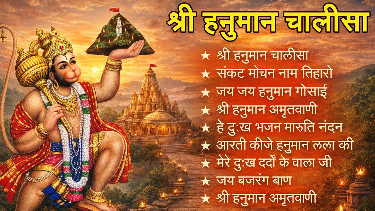श्री हनुमान चालीसा 🌺🙏 Shree Hanuman Chalisa Original Video 🙏🌺 Gulshan Kumar Hariharan Full HD