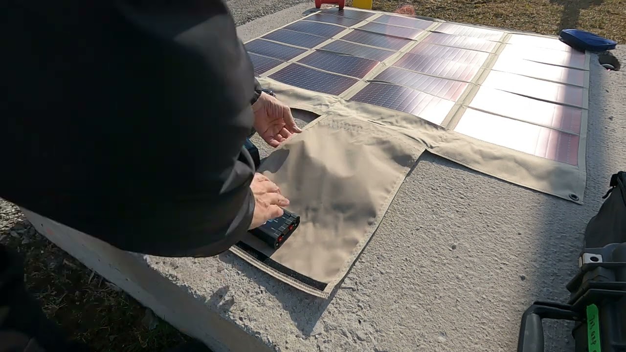 Solar Powered Operations using the Power Film 60w Foldable Solar panel