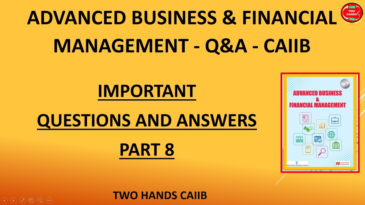 ABFM Q&A PART 8 I ABFM  I TWO HANDS CAIIB I CAIIB ABFM PAPER 3 I ABFM TWO HANDS