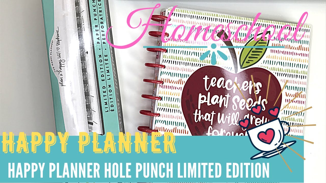 BIG TEACHER HAPPY PLANNER UNDATED| NEW HAPPY PLANNER HOLE PUNCH LIMITED EDITION