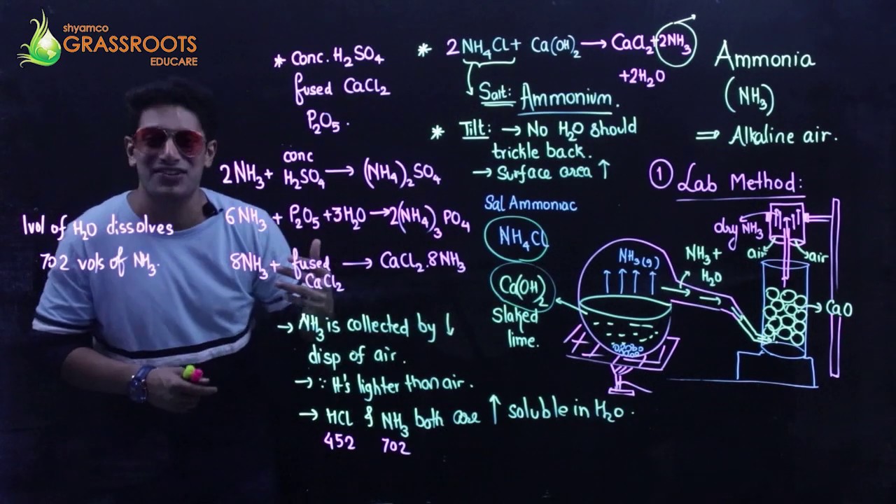 AMMONIA NH3 || Class 10 - ICSE || Shyamal Kapadia Sir || Chemistry || Shyamco Grassroots Educare