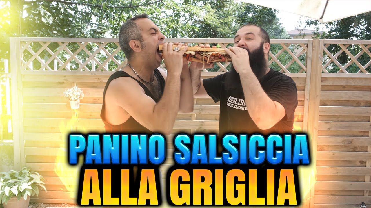 Panino salsiccia alla griglia | Ricetta per panino con la salamella ignorante ! Grigliare duro