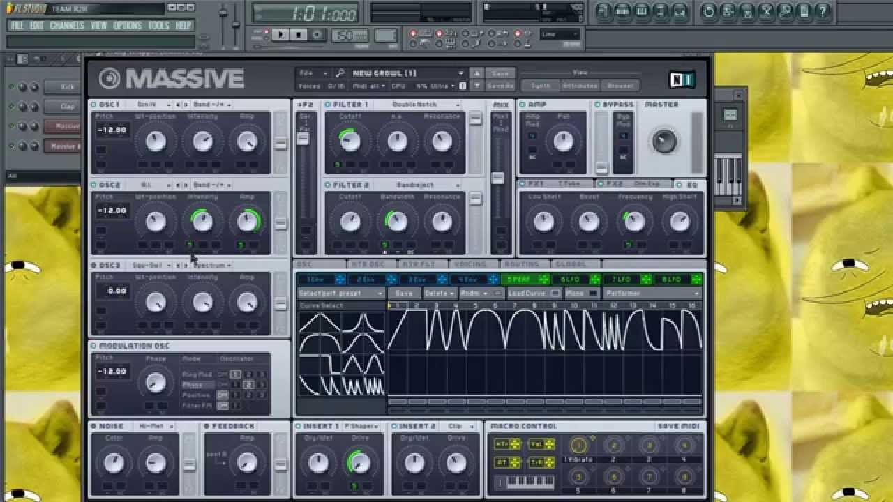 Zomboy / Virtual Riot GROWL Tutorial in NI Massive! (Free patch download in discription)