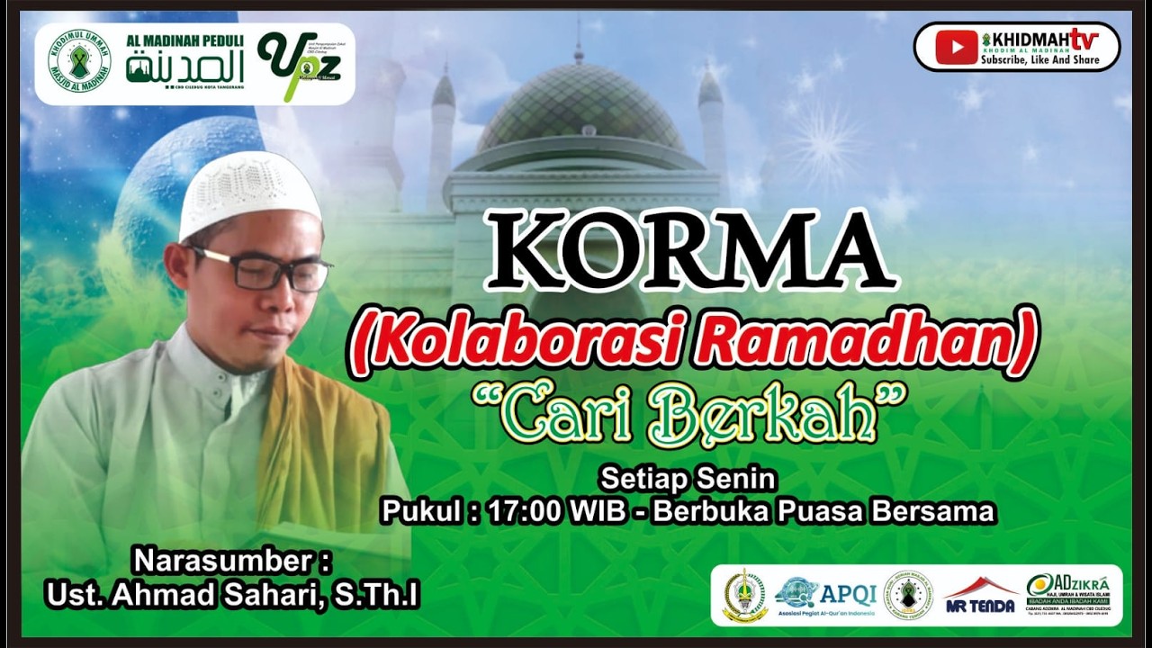 🔴[ LIVE ] Kajian Menjelang Berbuka || Ramadhan [12] 1447H/2026M || Masjid Al Madinah CBD Ciledug